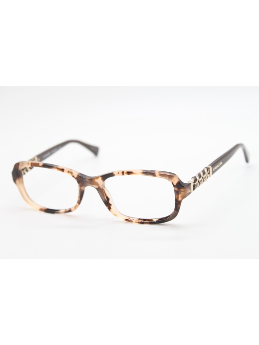 NEW COACH HC 6075Q 5322 PEACH TORTOISE DARK BROWN AUTHENTIC EYEGLASSES 52-18